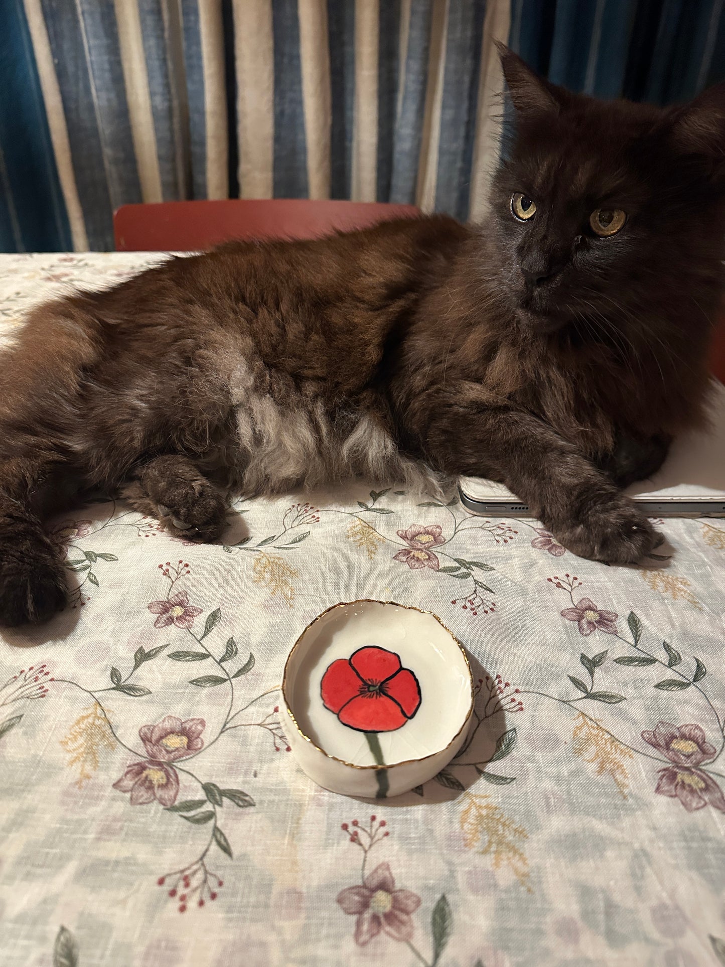 Poppy oval dish